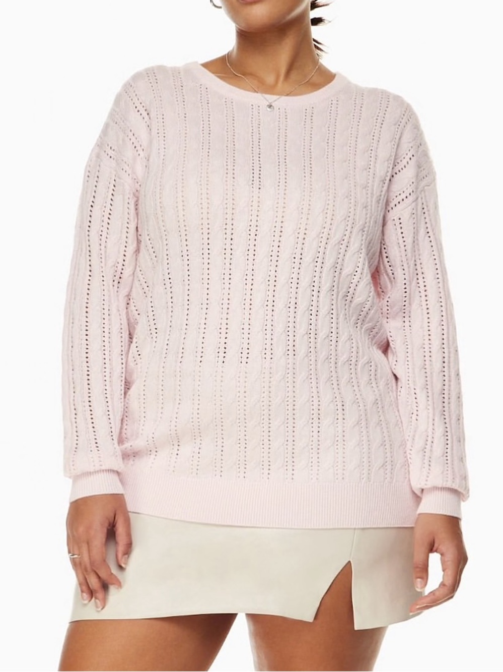 Aritzia❣️Wilfred Library sweater in Mochi pink